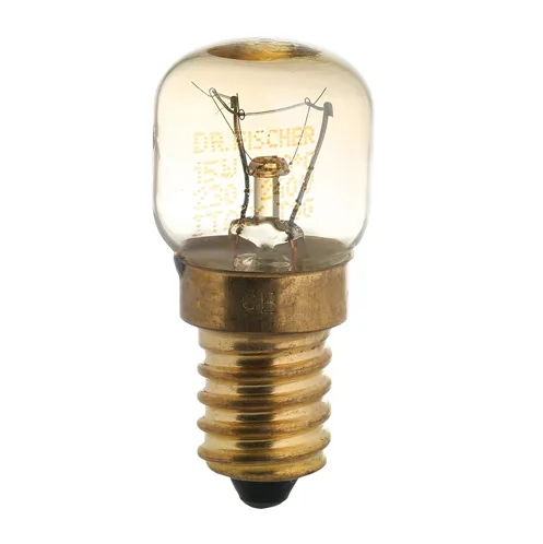 SES oven bulb with brass thread — recommended