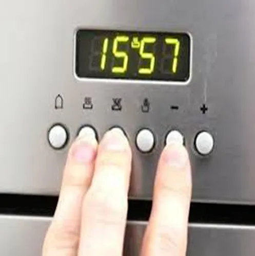 6 button cooker clock layout