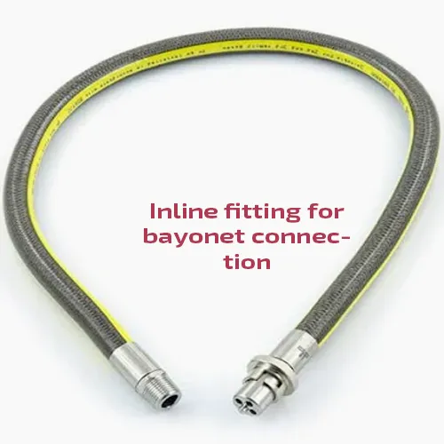 Standard cooker flex with inline fitting